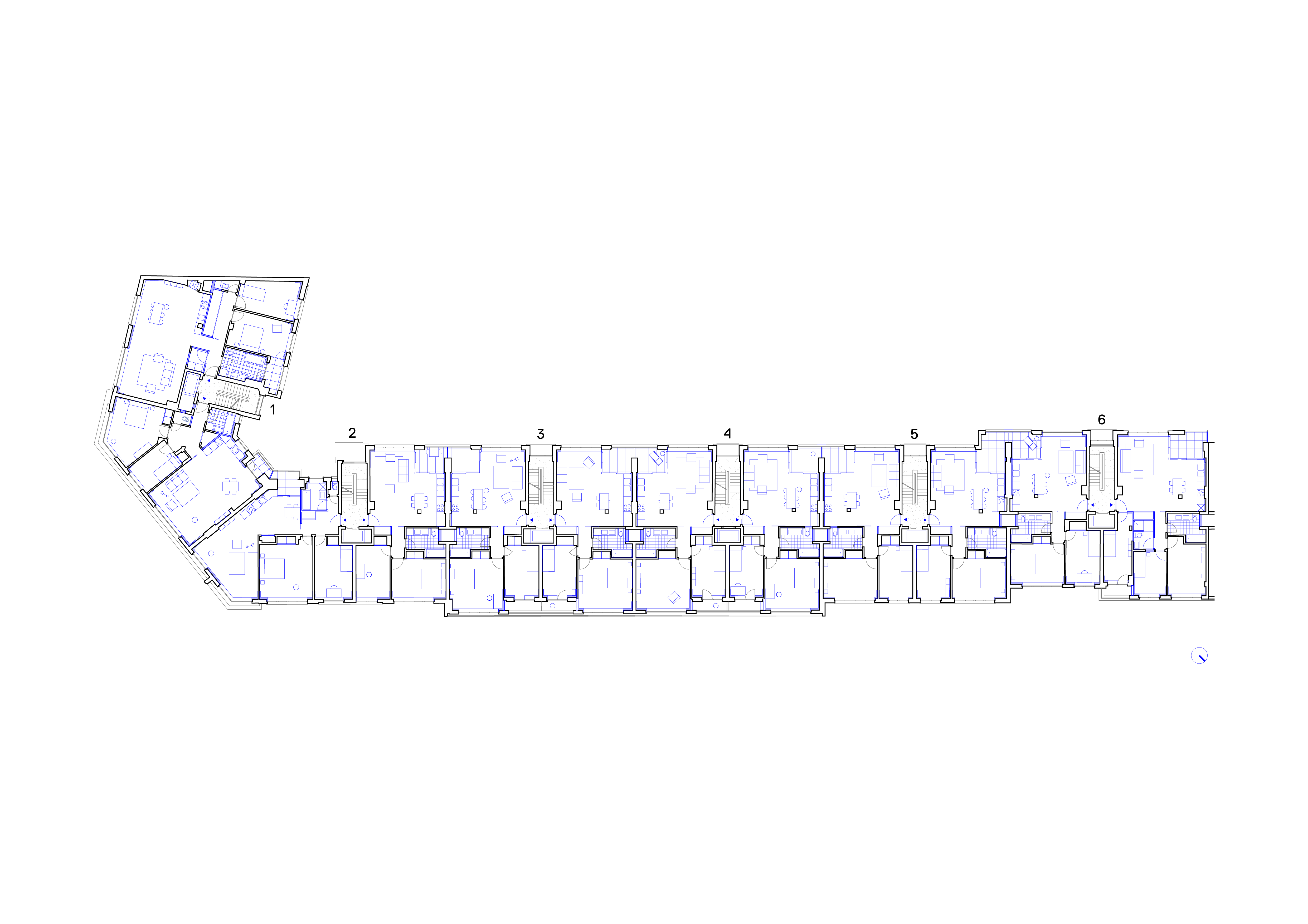 plan d'un étage type