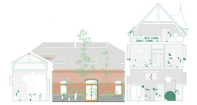 Coupe projetée du projet