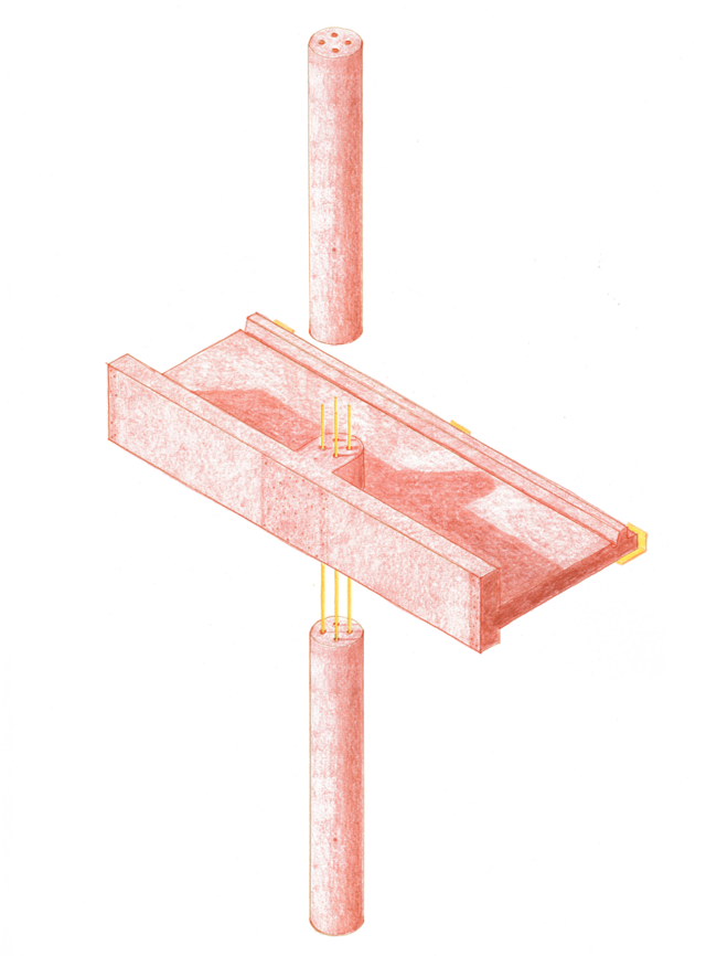 Axonometrie de la structure