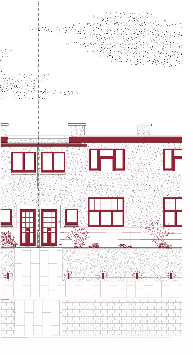 Dessin filaire type H