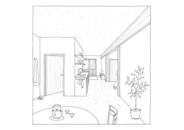 croquis d'ambiance du premier étage