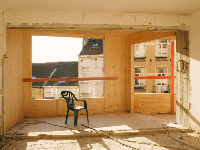 Photo de l'intérieur des extensions en CLT