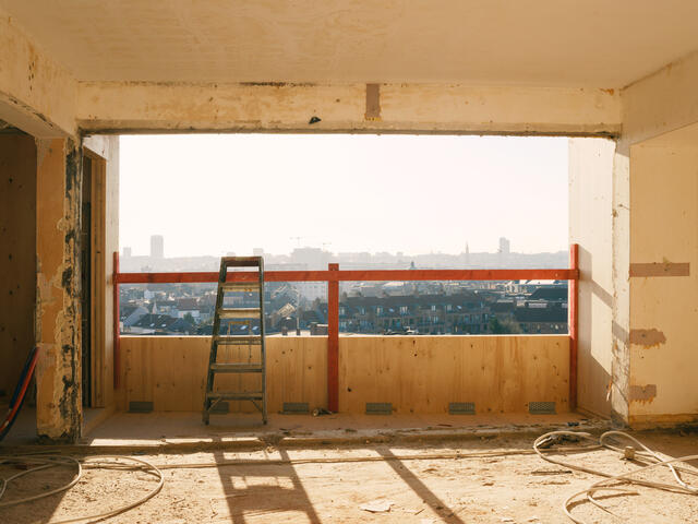 Photo de l'intérieur des extensions en CLT