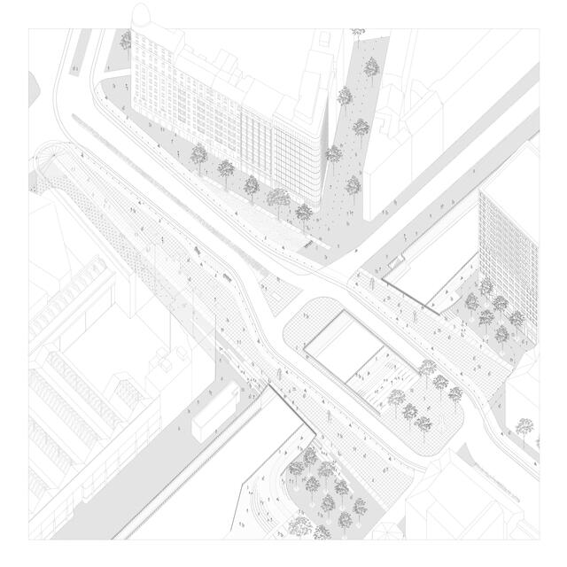 axonométrie du projet