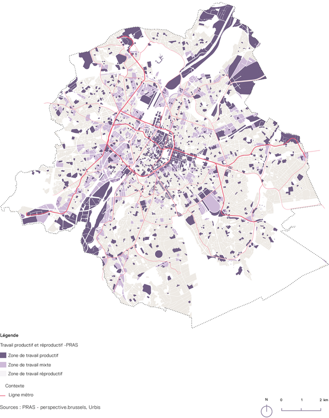 Carte sur le travail productif et reproductif 