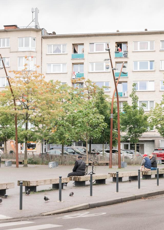 Photo de la place de Houffalize