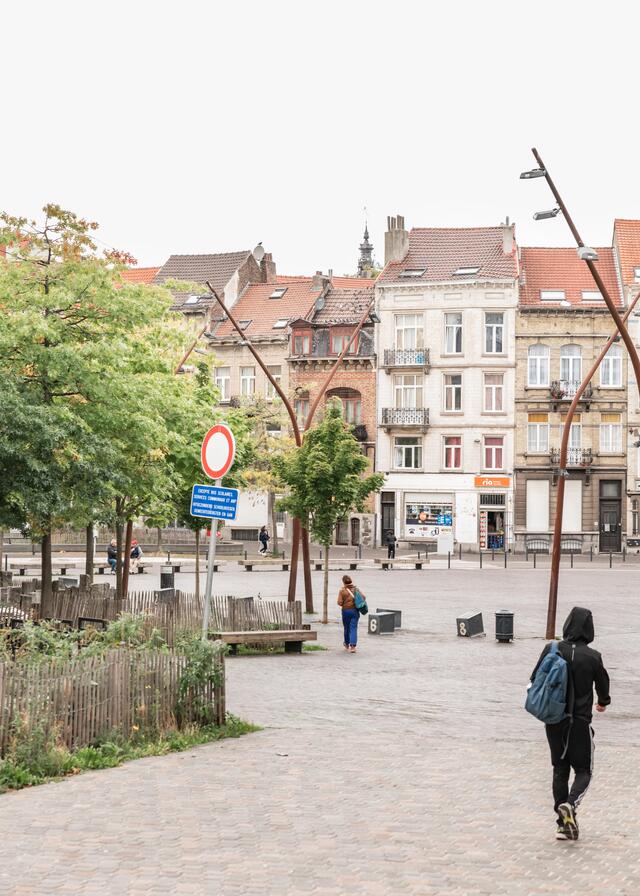 Photo de la place de Houffalize