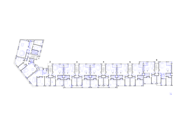 plan d'un étage type 